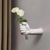 Wall Sculpture Hand Vase Wall Art Human Fist Sculpture with Test Tube