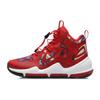 Li Ning High-Top Basketball Shoes With Shock Absorption And Resilience Kids Sneakers Red Black YKBR016-9