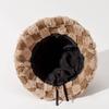 Регулируемая женская панама из искусственного меха ягненка, шляпа рыбака, плюшевая шляпа-ведро, для активного отдыха