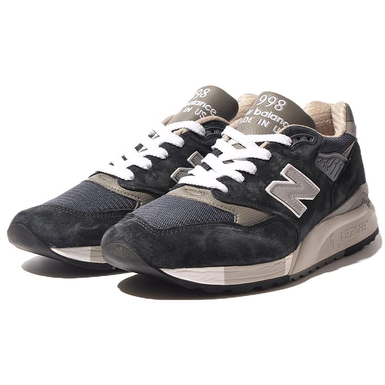New Balance 998 Classic Made in USA Темно-серые мужские кроссовки Синие M998NV