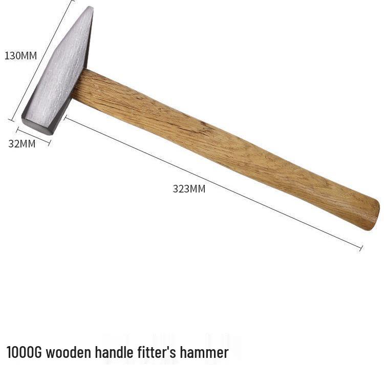 Прочный Восьмигранный Молоток с Квадратным Бойком и Деревянной Рукояткой для Работ по Демонтажу и Кирпичной Кладке