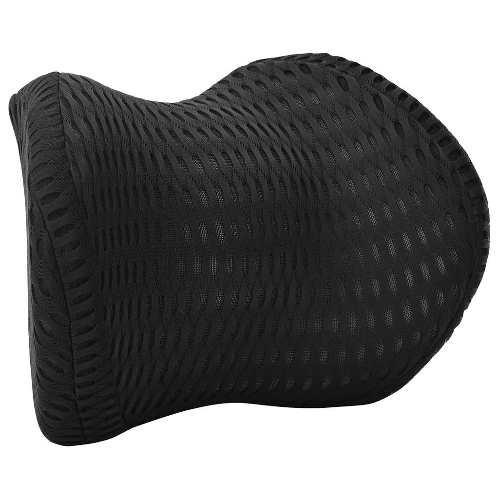 Neck Pillow Black Memory Foam 30.5 x 21.5 x 13 cm