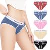 PHOLEEY Natural Cotton Perfect for Sports and Everyday Wear Women's Panties, 5-Piece Set, Panties, Breathable, Stretchy, Moisture-Wicking,
