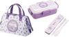 Skater Kuromi 24 Flower Wreath Dishwasher Safe Soft Lunch Box with 4-Point Lock, Single Tier, 530ml, Combo Set (ChopsticksSpoon), Insulated Lunch