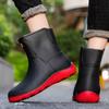 Fashion Men Rain Boots Man Chelsea Boots Male Ankle Boots Men Casual Boots Men Rubber Rain Shoes Waterproof Best-selling Style 896