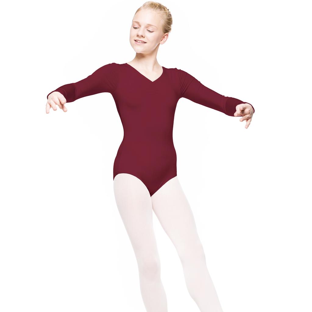 Body Mirta Baletowe Do Tańca Gimnastyki Bordowe 134/140