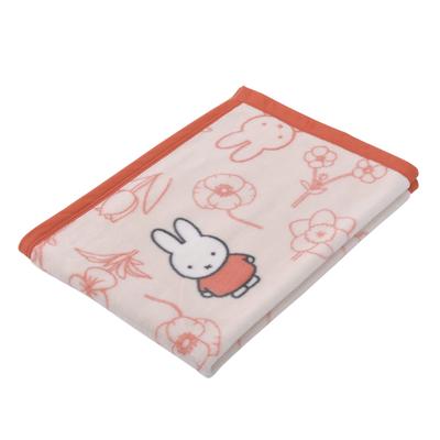 Nishikawa Плед Miffy 100X70 см, моющийся, цвет Bruna, Bruna DB3619, цветочный узор, сделано в Японии, красный FQ73301004 [Nishikawa]