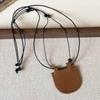 Adjustable Chain Small Bag Necklace PU Sweater Chain Necklace New Long Necklace