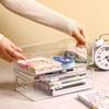 1 шт. пластиковая прозрачная коробка для хранения продуктов, холодильник, ящик для хранения продуктов, косметическое хранение, кухонный акриловый настольный ящик для хранения продуктов