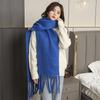 Imitation Cashmere Scarf for Women In Winter Thickened Warm Ac Plaid Scarf Soft and Waxy New Men's Autumn and Winter Scarf