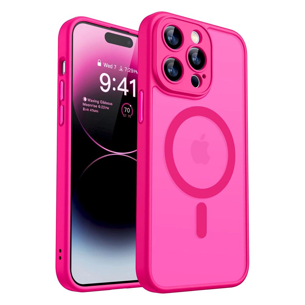 Matte Translucent Case For 17 16E 16 15 14 13 12 11 Pro Max Plus IPhone16 For Magsafe Mag Safe Wireless Charge Back Cover