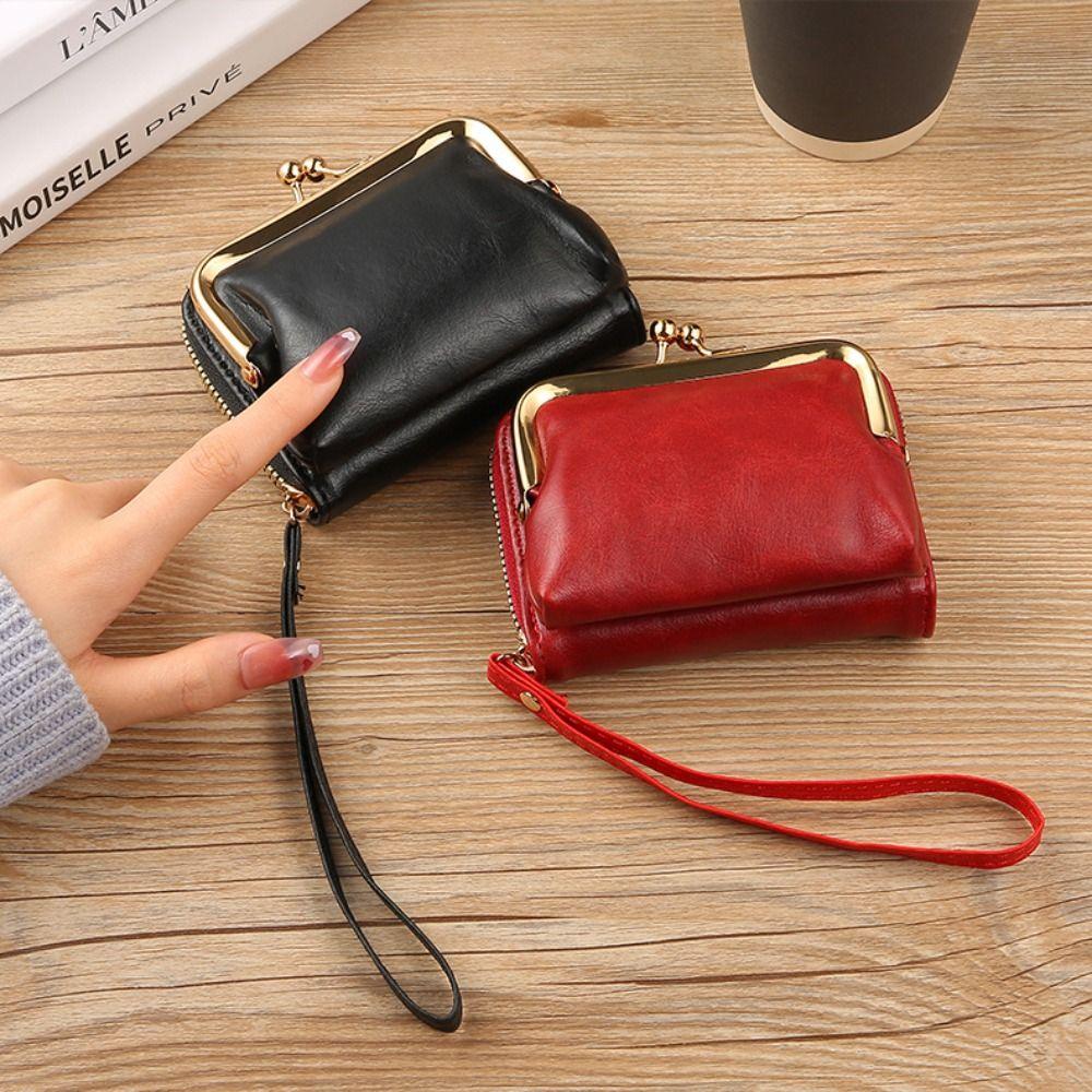 Hasp Card Holder Large Capacity Money Bag New Coin Purses  Women Girls