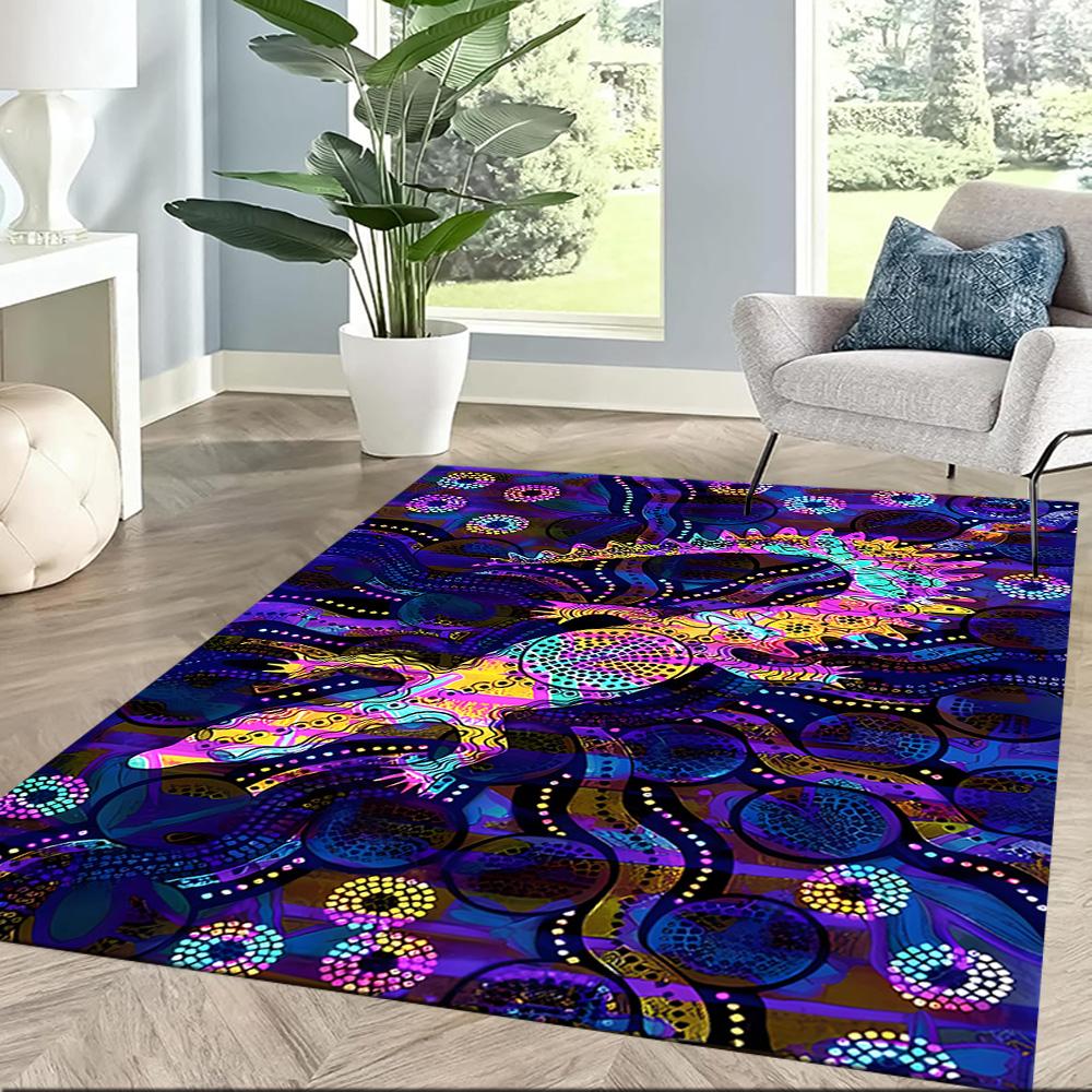 Australian Aboriginal Style 72 Carpet Suitable for Decorate room Hallway Playrooms Study room Anti-slip Rug Office home decor