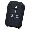 [ИКТ] Силиконовый чехол для смарт-ключа автомобиля Suzuki, сдвижного типа, 4 кнопки, черный/New Spacia/New