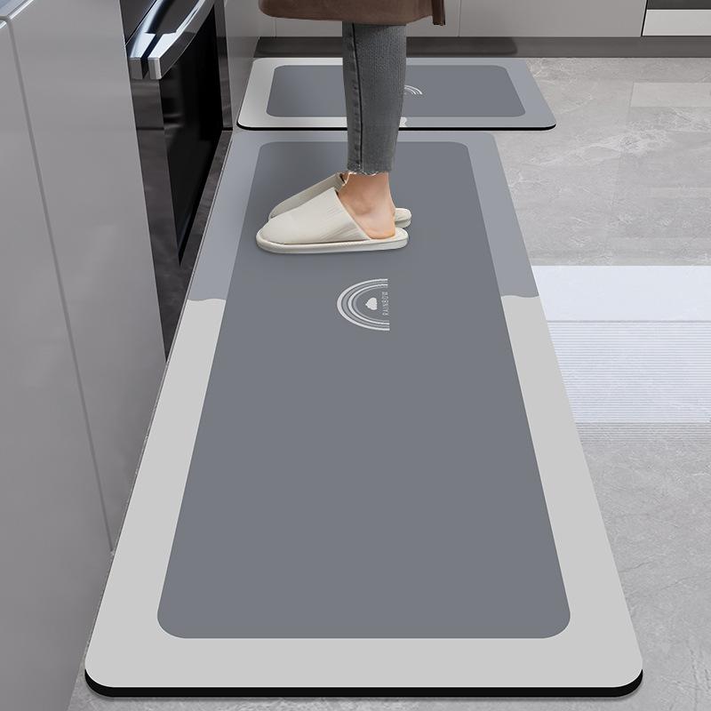 Коврик для пола кухни Diatom Mud Dirty Anti-slip Mat Simple Air-Soaching Water Absorbing Mat Home Easy to Cleaning Long Foot Mat