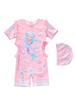 2026 New Sun Protection Mermaid Ruffle One-Piece Swimsuit for Girls - Available in Various Sizes