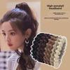 Durable High-Elastic Hair Rope for Women: Simple, Threaded Hair Ring for Autumn & Winter, Perfect for High Ponytails.
