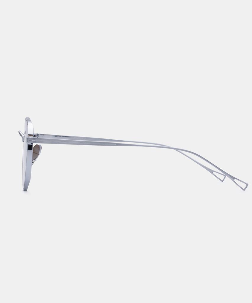 Maeteupeojeu Mp-13 Титановые Солнцезащитные Очки Коричневые Серебристые