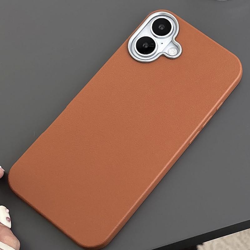 Простой кожаный чехол для iPhone 17 для Apple 15 Pro Max, 14/13, Однотонный, Совместим с 12, Трансграничный 16/XS.
