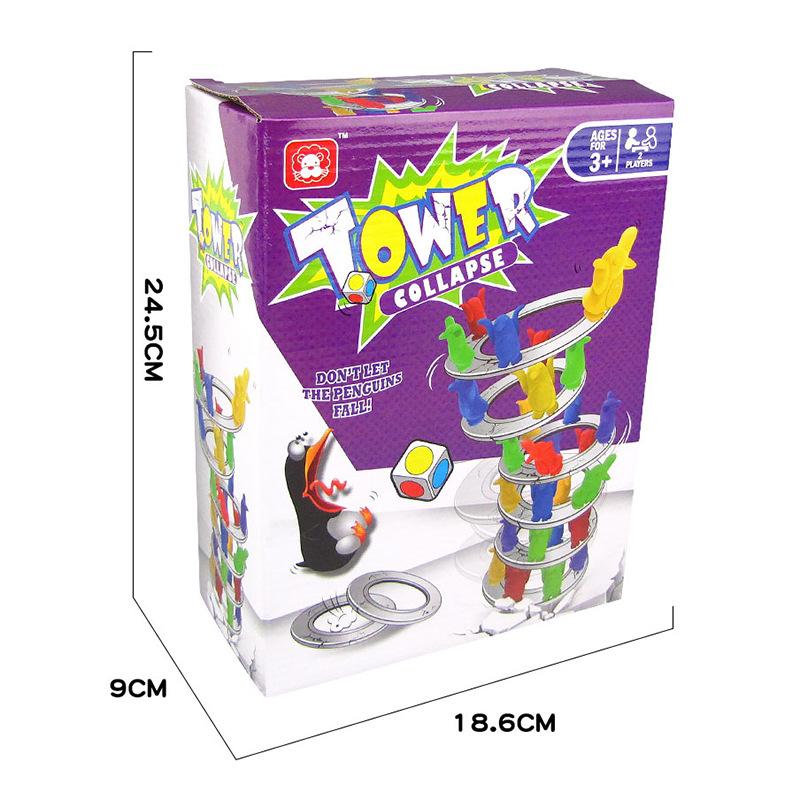 Детская развивающая игра для раннего образования «Пингвин», игра-головоломка «Башня с башенкой», интерактивная игра для родителей и детей, многопользовательская настольная игра, игрушка