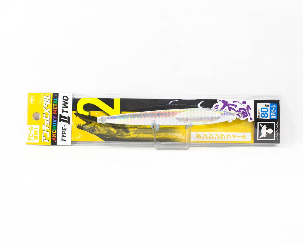 Jackall Металлический джиг-приманка Anchovy Type 2 Slow Slide 80 граммов Silver (0158)