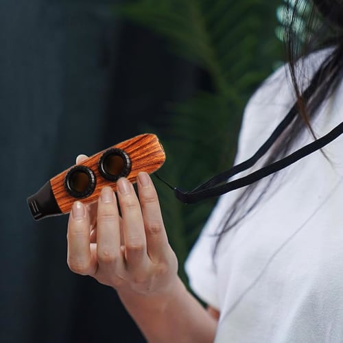 Roczential Kazoo, a Double-hole ABS Kazoo Flute with Adjustable Tone, Durable and Portable Design, Easy To Play for Beginners and Music Lovers, Suitab