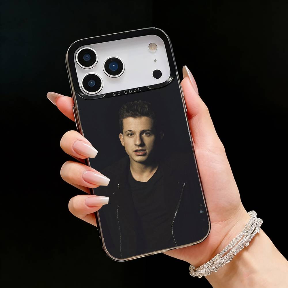 Singer Charlie Puth Phone Case For iPhone17, 16,15,14,13,12 Pro Max Black Candy Matte Shockproof Cover