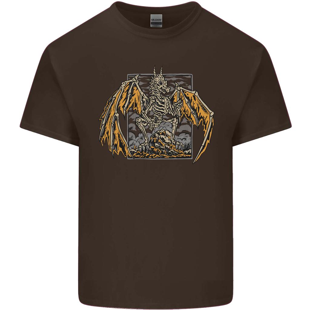 Devil Dragon Skeleton Fantasy Skull Demon Unisexs Light Cotton TShirt
