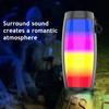 Мини-беспроводная Bluetooth-совместимая колонка с цветной светодиодной подсветкой, поддержка USB-накопителя, карты TF, водонепроницаемый портативный громкоговоритель
