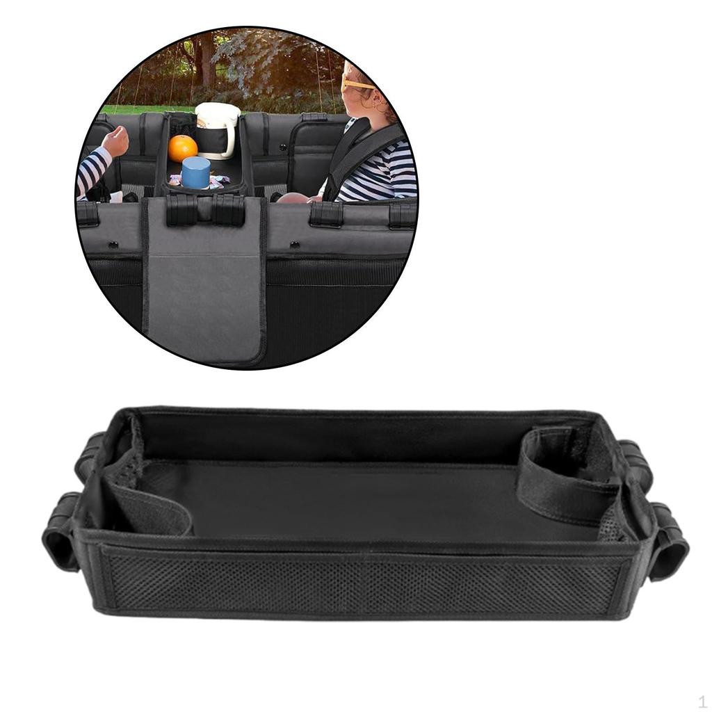 Поднос для закусок для колясок с держателем для игрушек и сетчатым отделением