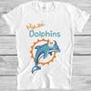 Футболка Miami Dolphins 80-х Спортивная Флорида Американский футбол Крутой Подарок Футболка M239