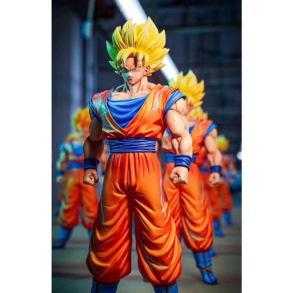 JT Studio Статуэтка Goku Super Saiyan 1 и Super Saiyan 2 из Dragon Ball Super 30 см - JT-075 Коллекционная модель Фигурка аниме SSJ Дисплей