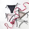 1 Pc Elastic Silk Thong for Women Mulberry Silk Erotic Underwear Low Waist Breathable Triangle Pants T-pants