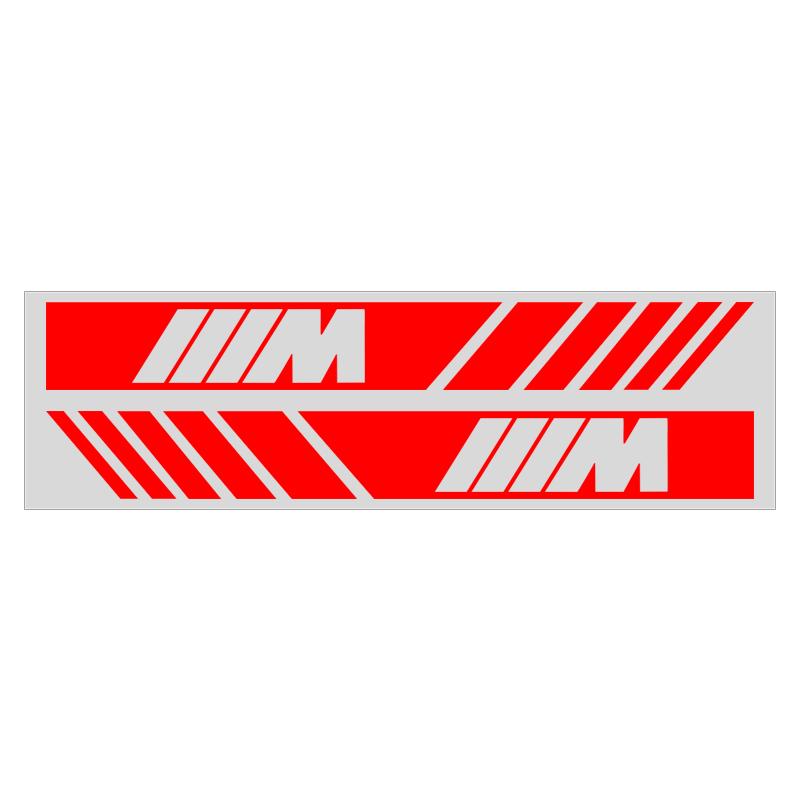 Наклейки с полосами для автомобиля, Светоотражающие виниловые наклейки для зеркала заднего вида, Украшение для BMW Performance X3 X5 X2 X4 X6 X7 E28 E30 E34 E53 E61