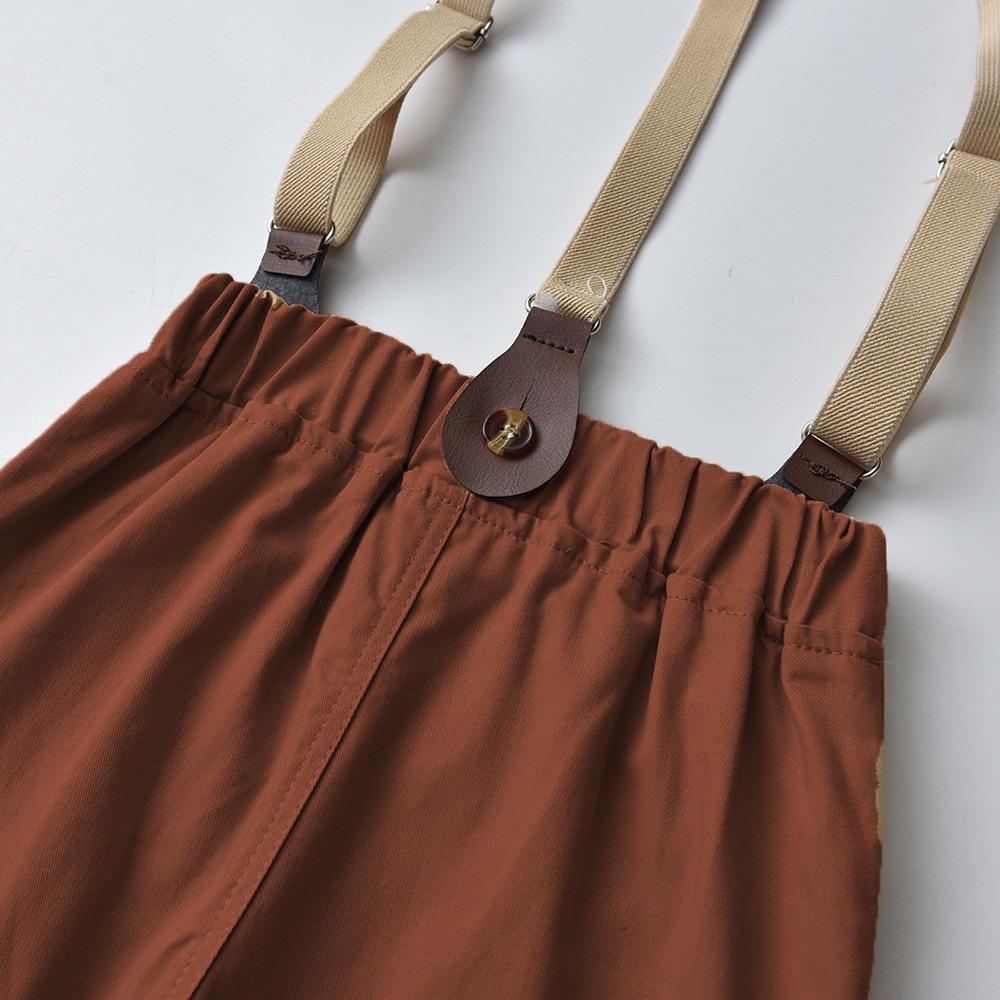 Комплекты платьев для младенцев и малышей на весну/осень, хлопковые комбинезоны для мальчиков, милые детские наряды для весенней прогулки