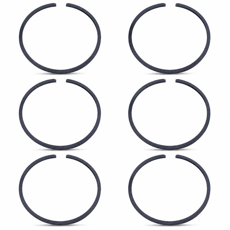 6Pcs 50x1.2mm Piston Rings For Stihl BR500 BR550 BR600 BR700 Backpack Leaf Blower Parts, Replaces 4282-034-3000 4283-034-3006