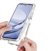 For ZTE Axon 60 Case Precise Cutouts Acrylic TPU Clear Phone Cover with Laser-printed Film