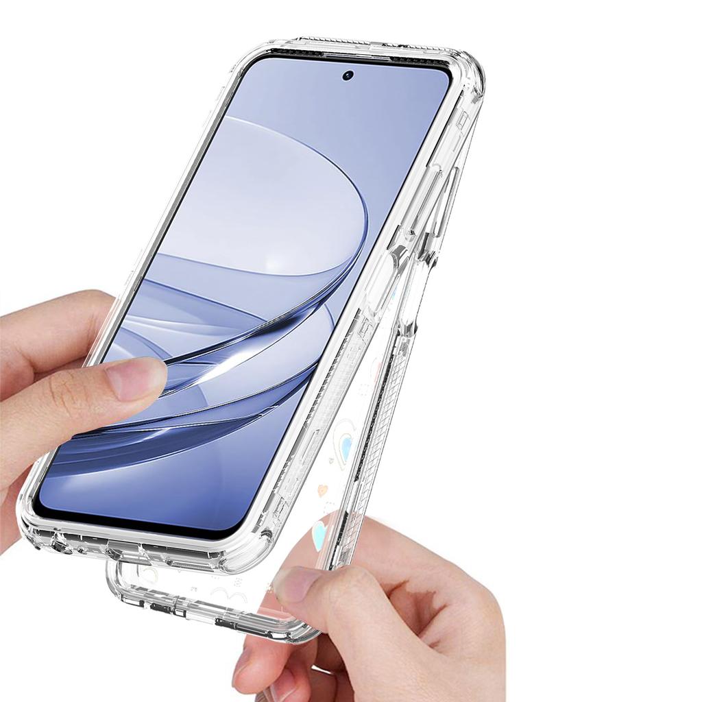 For ZTE Axon 60 Case Precise Cutouts Acrylic TPU Clear Phone Cover with Laser-printed Film