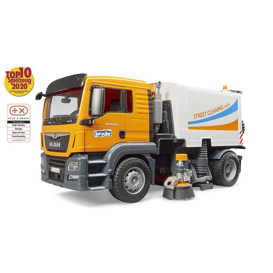 Man Tgs Street Sweeper Original BRUDER 03780 Profi Series 1:16