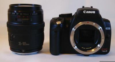 Canon EOS KISS Digital N Black Body USM комплект EF-S 18-55