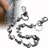 Fashion Jeans Pants HipHop Adjustable Strap Heavy Duty Waist Chain Punk Skull Belt Link Coil