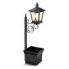 Outdoor Solar Planter Light Auto On/off Sensor Wall-Mounted Solar Garden Light for Outside Front Door Yard (No Flowers Included)