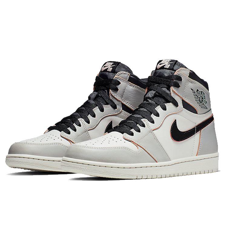 Кроссовки унисекс Air Jordan 1 Retro High SB NYC to Paris White Light-Bone Crimson-Tint-Hyper-Pink-Black CD6578-006