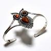 Tiger Eye Gemstone 925 Silver Plated Handmade Jewelry Cuff Bangle
