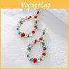 Elegant Teardrop Earrings Alloy Material Stylish And Trendy Geometric Design