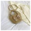 Trendy Woven Straw Bucket Bag With Bow Fashionable Casual Handbag For Women 2023