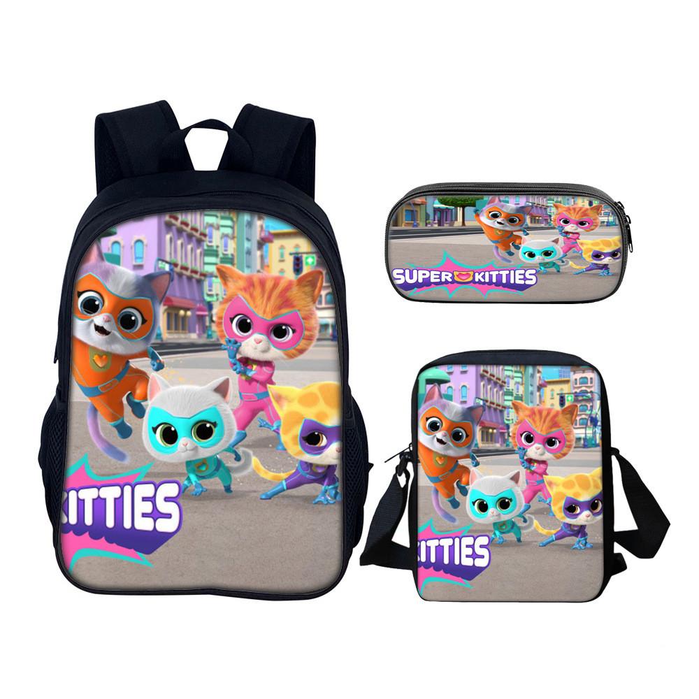 Школьный рюкзак Superkitties с набором, из нейлонового материала, для учеников начальной школы
