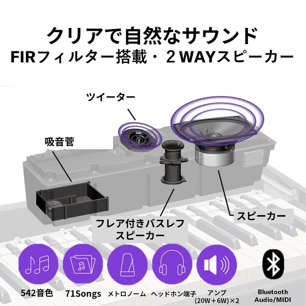 YAMAHA Электронное пианино P-серии 88 клавиш Деревянная клавиатура Ощущение аутентичного прикосновения Компактное Портативное Приложение Черный P-525B