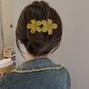 Fashion Flower Hair Clip Headdress Women Hair Clips Back Head Spoon Coiled Hair Hairpin Duckbill Clip Ponytail Clip