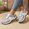 Fashion Mix Color Lace Up Sport Sneaker Women 2025 Plus Size 36-43 Thick Bottom Vulcanized Shoes Woman Non Slip Casual Running Shoes